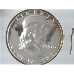 1958 Franklin Half Dollar (Gem Proof)