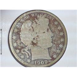 1909 Barber Half Dollar