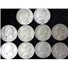 Image 1 : 10 Assorted Jefferson War Nickels (35% Silver)