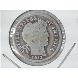 1913 Barber Dime