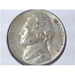 1944-P Jefferson War Nickel (UNC) 35% Silver