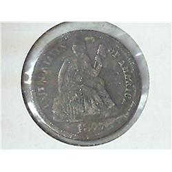1877 Seated Liberty Dime