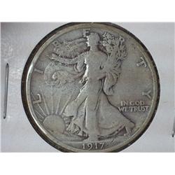 1917-S Reverse Walking Liberty Half Dollar