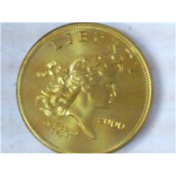 2000 Liberty Bust Pattern Dollar (Brass, UNC)