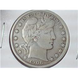 1906-D Barber Half Dollar (Fine)