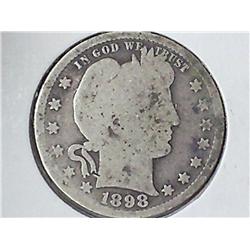 1898 Barber Quarter