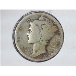 1923 Mercury Dime