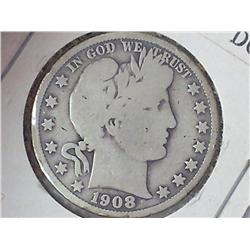 1908 Barber Half Dollar