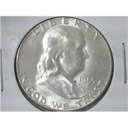 1955 Franklin Half Dollar (UNC)