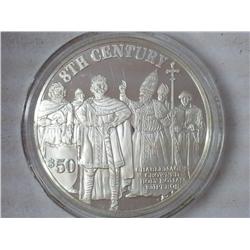 1997 Cook Islands $50 Coin (8th Century)