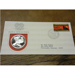 Papua New Guinea FDC W/Proof 1975 5 Toea