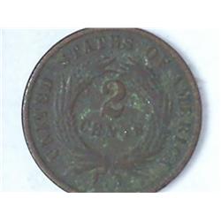 1870 Two Cent Piece