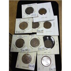 1890-1899 Indian Head Cents (10 Coins)
