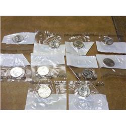 10 Assorted State Quarters (UNC) All "P" Mints