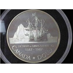1987 Canada John Davis $ (Proof) .3750 ASW