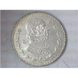 1966 Mexico Peso (UNC) .100 Silver