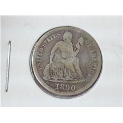 1890 Seated Liberty Dime