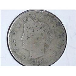 1884 Liberty "V" Nickel