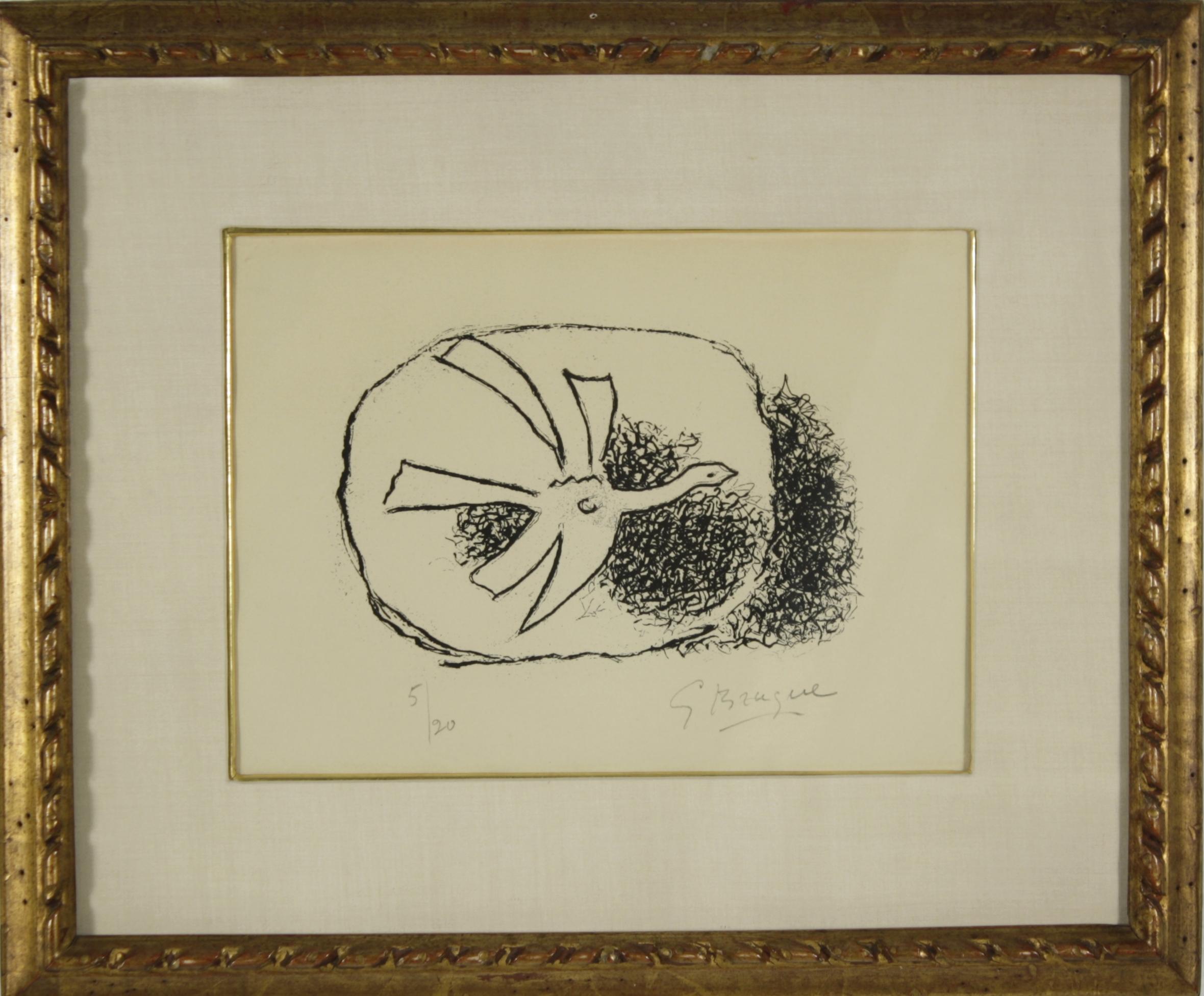 George Braque (1882-1963) Saint-Pol-Roux-Aout, 1958, Aquatint,