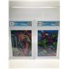 Image 1 : GCG GRADED MARVEL TRADING CARD LOT