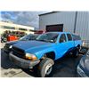 Image 1 : 1999 DODGE DAKOTA 4DR PICK UP, BLUE, VIN 1B7GG22Y6XS246042