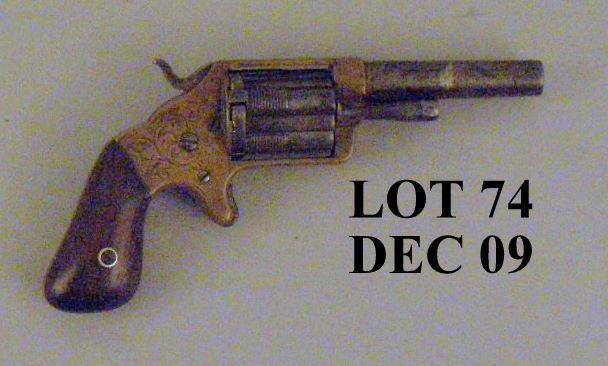 Slocum Sliding Sleeve revolver, .30 cal., 3” round barrel, engraved ...