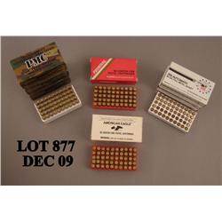 Small lot of ammo including three boxes of PMC .30 carbine; three boxes of 9mm including one by Fede
