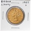 Image 1 : 1907-S $10 Liberty Head Eagle Gold Coin