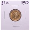 Image 1 : 1853 $2 1/2 Liberty Head Quarter Eagle Gold Coin