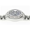 Image 9 : Rolex Ladies Stainless Blue Diamond Pyramid Diamond Datejust Wristwatch