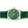 Image 8 : Rolex Men's Two Tone Green Malachite Datejust Wristwatch