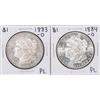 Image 2 : Lot of 1883-O & 1884-O $1 Morgan Silver Dollar Coins Proof Like