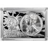 Image 1 : 1995 $1 American Silver Eagle Coin & 2oz Silver Bar Set