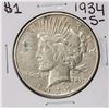 Image 1 : 1934-S $1 Peace Silver Dollar Coin