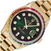 Rolex Men's 18K Yellow Gold Diamond and Gemstone Day Date Presidential Wristwatch