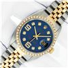 Image 2 : Rolex Men's Two Tone Blue Diamond Datejust Wristwatch