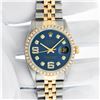 Image 3 : Rolex Men's Two Tone Blue Diamond Datejust Wristwatch