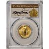 Image 1 : 2016-W Standing Liberty Quarter Gold Comm Coin PCGS SP70 First Strike Cleveland Signed