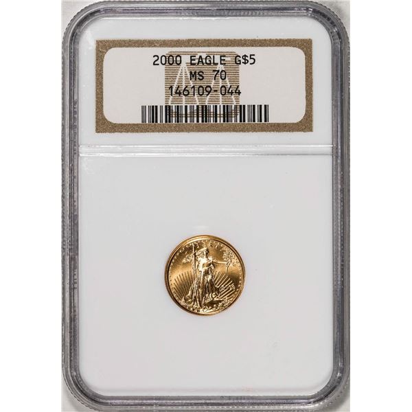 2000 $5 American Gold Eagle Coin NGC MS70