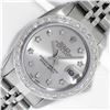 Image 1 : Rolex Ladies Stainless Steel Silver Star Diamond Datejust Wristwatch