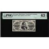 Image 1 : 1863 Third Issue 25 Cents Fractional Currency Note Fr.1294 PMG Ch. Uncirculated 63EPQ