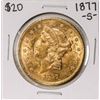 1877-S $20 Liberty Head Double Eagle Gold Coin