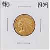 Image 1 : 1909 $5 Indian Head Half Eagle Gold Coin