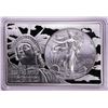 2012 $1 American Silver Eagle Coin & 2oz Silver Bar Set