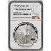 1994-P $1 Proof American Silver Eagle Coin NGC PF69 Ultra Cameo