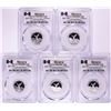Lot of (5) 2017-Mo Mexico Proof 1/10 oz Silver Libertad Coin PCGS PR69DCAM