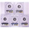 Image 2 : Lot of (5) 2017-Mo Mexico Proof 1/10 oz Silver Libertad Coin PCGS PR69DCAM