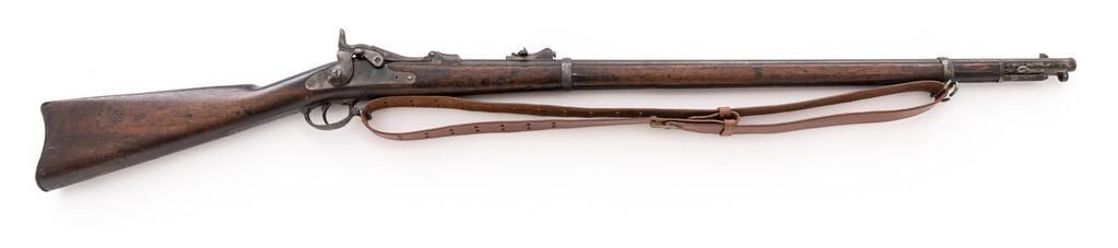 Model 1880 Rifle Rare U.S. Springfield Model 1880 Trapdoor Rifle, with Sliding ...