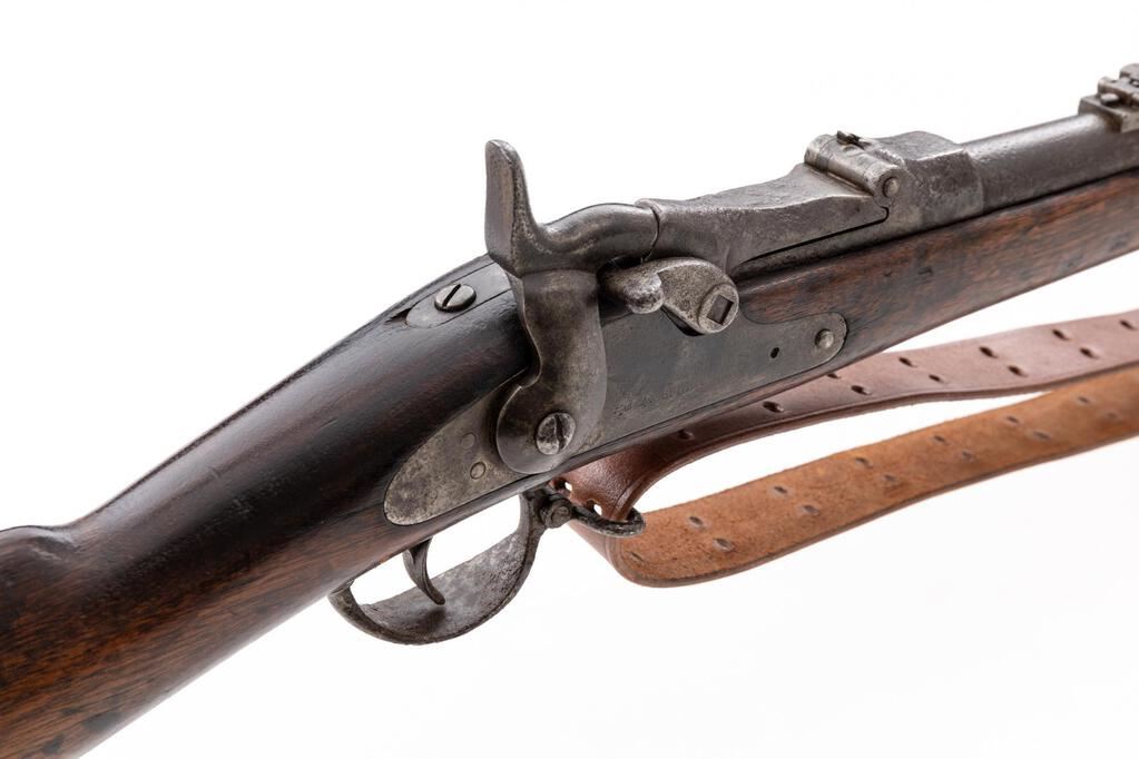 Model 1880 Rifle Rare U.S. Springfield Model 1880 Trapdoor Rifle, with Sliding ...