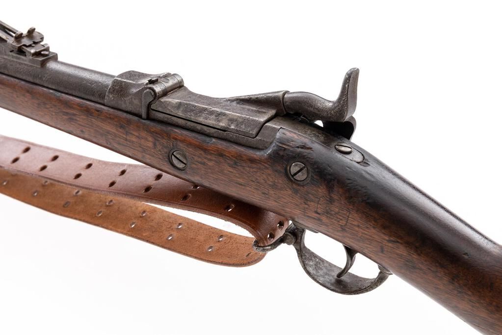Rare U.S. Springfield Model 1880 Trapdoor Rifle, with Sliding ...
